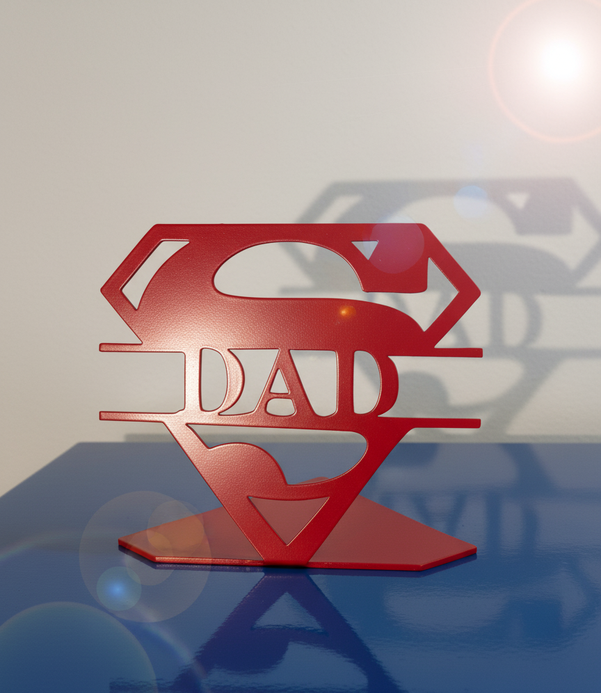 Dad Superhero Desk Plaque