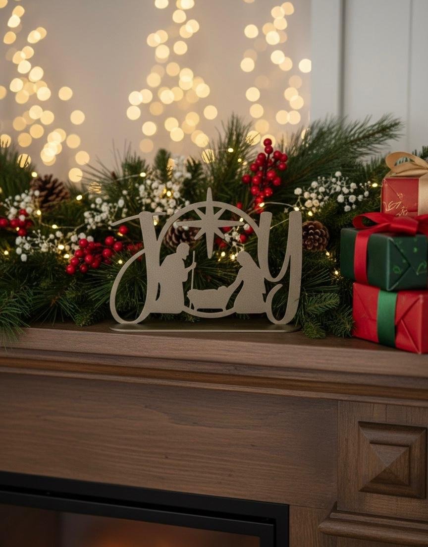 Nativity JOY Table Decor