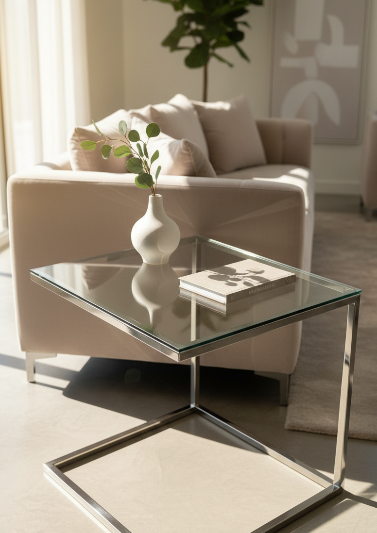 Modern Cantilever End Table