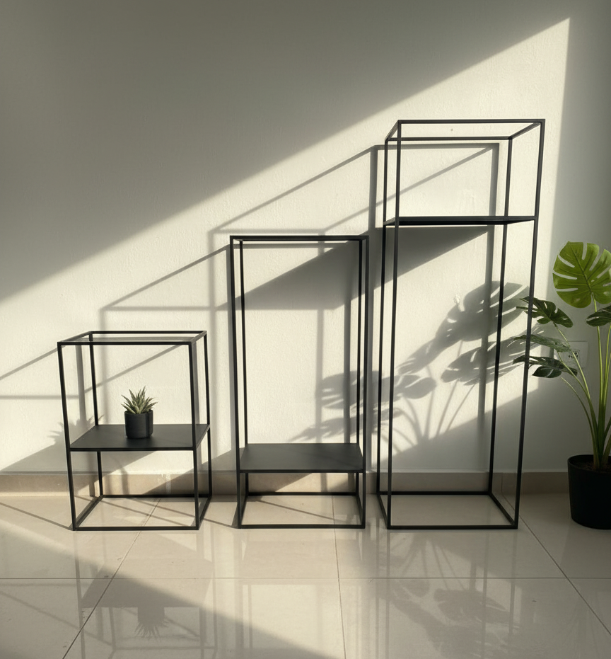 Modern Vertical Display Shelves