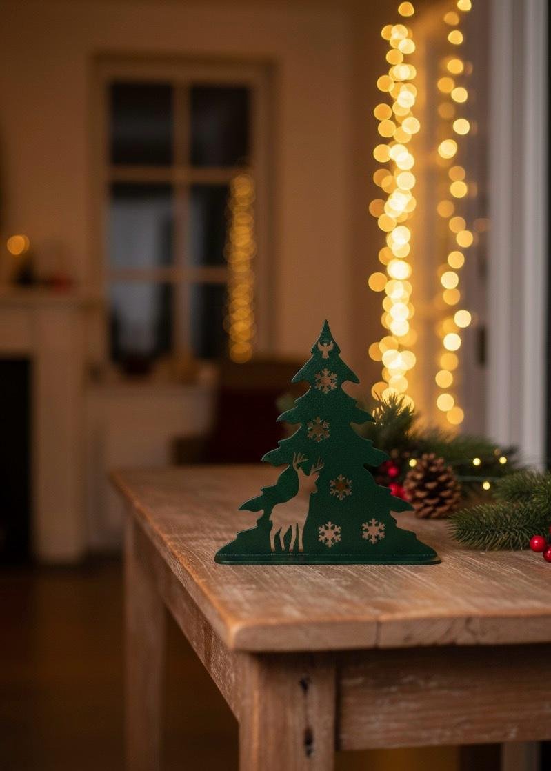 Green Deer Christmas Tree Decor
