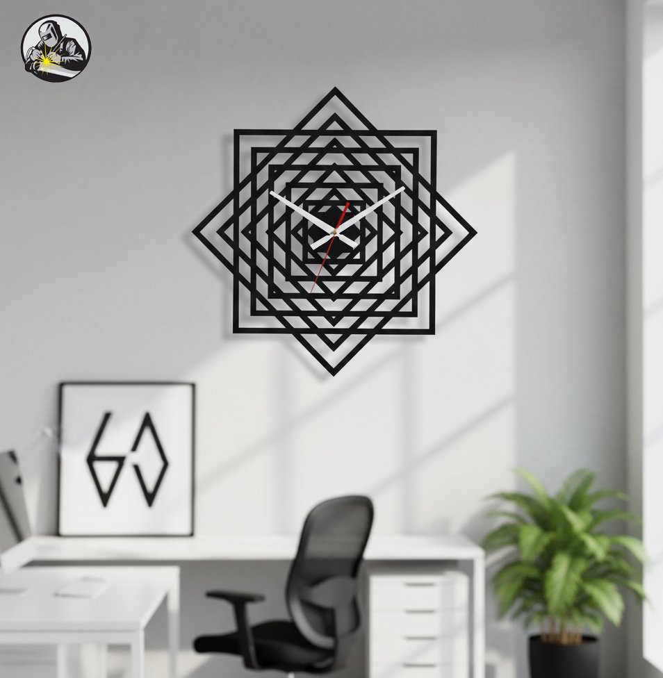 Concentric Square Wall Clock